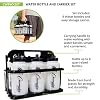 Champion Sports Plastic Water Bottle Set, Quart, Black