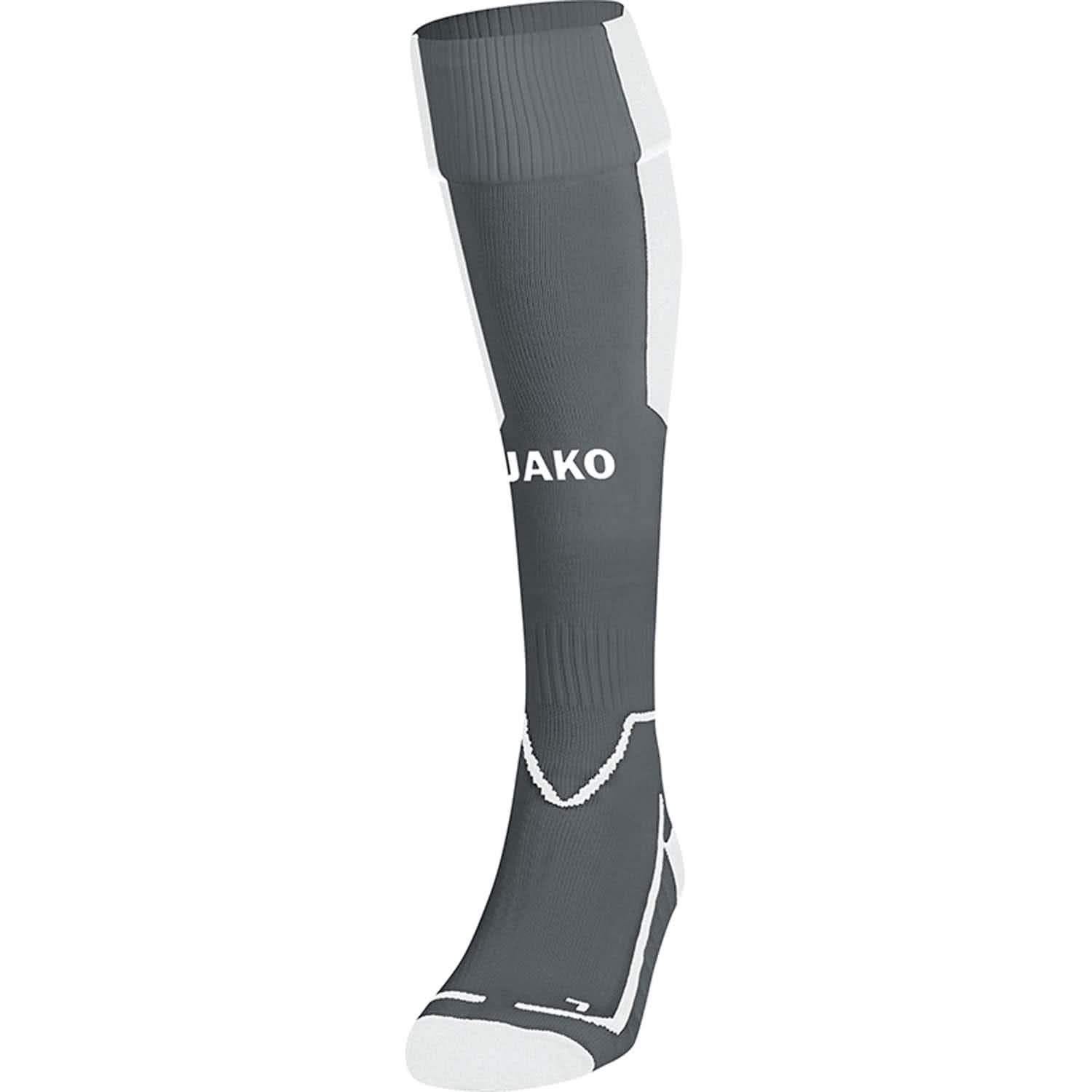 JAKO Unisex's Lazio Socks, Stone Gray/White, 5 (43-46)