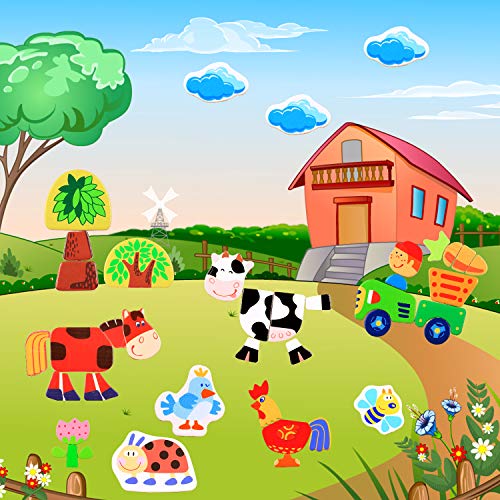 Lewo Wooden Kids Educational Toys Magnetic Easel Double Side Dry Erase Board Puzzles Games For Boys Girls #TOP7