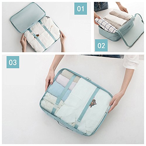 Oee 6 Pcs Luggage Packing Organizers Packing Cubes Set For Travel #TOP3