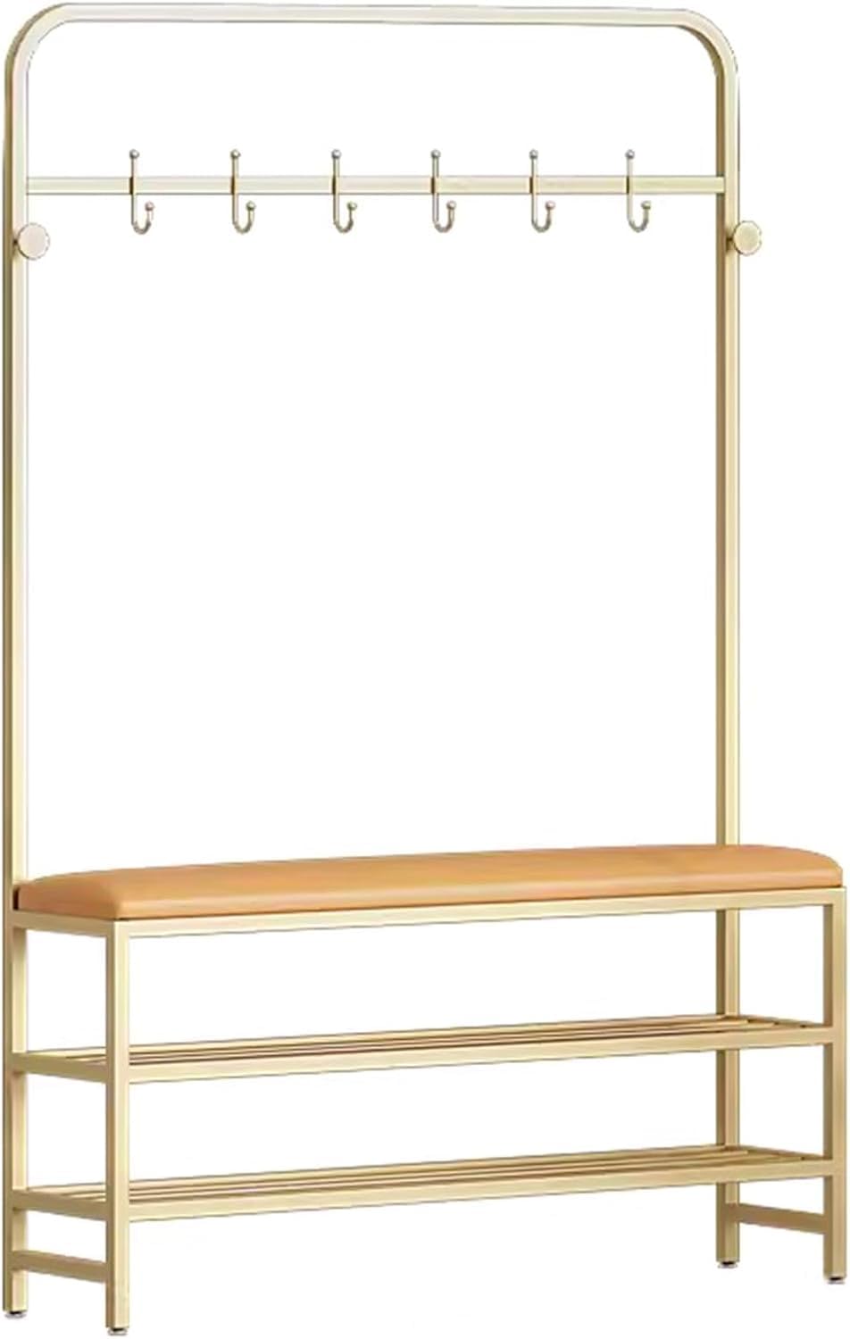 Arbre de hall d'entrée 3 en 1 pour gagner de la place avec banc et porte-manteau stable