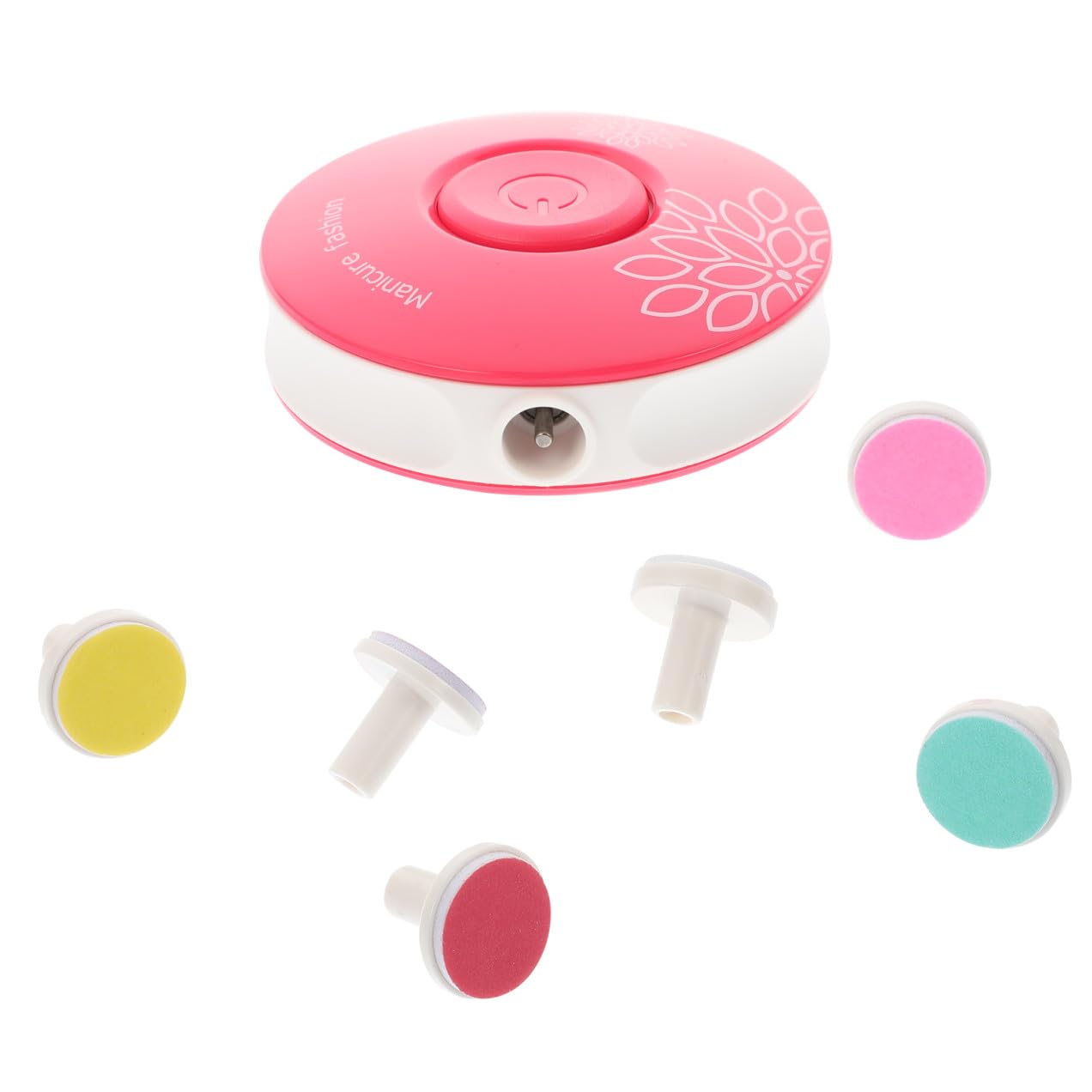 ibasenice 3pezzi Trimmer Elettrico Per Unghie Per Manicure e Pedicure Silenzioso Compatto e Portatile Con Testine Di Finitura e Batterie Sicuro e Facile Da Usare