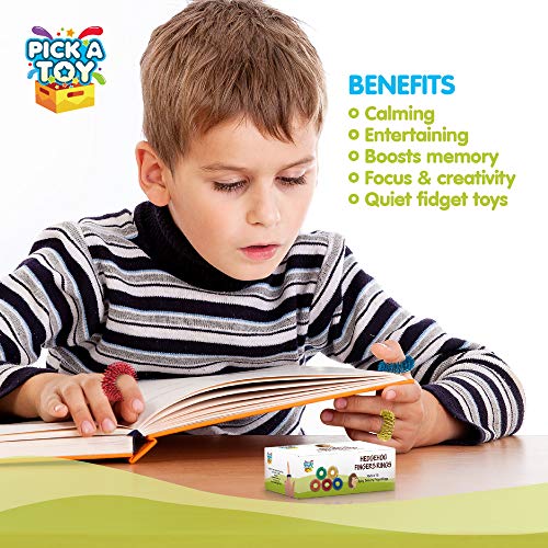 Stress Relief Fidget Sensory Toys Set –10 Small Quiet Metal Antistress Fingers Rings for Men, Women, Adults, Teens & 5+ Children – Ideal for People with OCD, ADHD, ADD & Autism Sensory Desk Games - Image 5