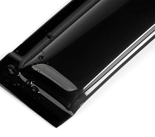 Miniatura 4 de 4 protectores de lluvia para ventana estilo montaje exterior, deflectores de viento laterales duraderos, ventilación de humo oscuro, bonitas viseras