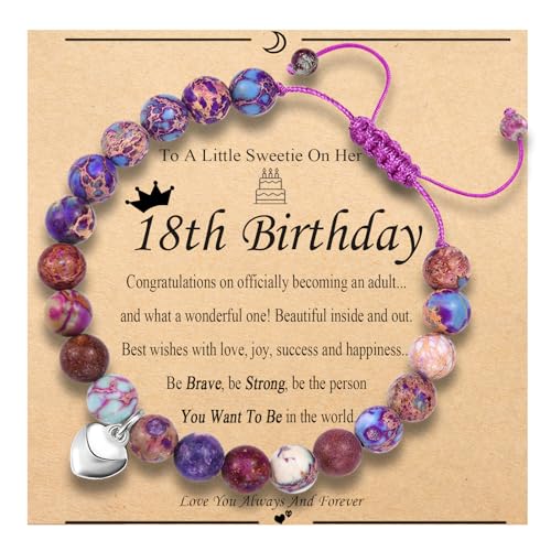 Image of 6th 7th 8th 9th 10th 11th 12th 13th Birthday Gifts for Girls Bead Bracelet for Daughter /Granddaughter /Niece /Friends /Sisters