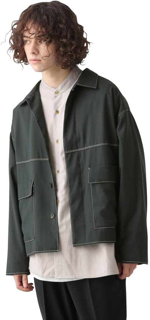 Amazon ハレ コート Trステッチ Gジャン メンズ M グリーン 5 コート ジャケット 通販 Amazon ハレ コート Trステッチ Gジャン メンズ M グリーン 5 コート ジャケット 通販