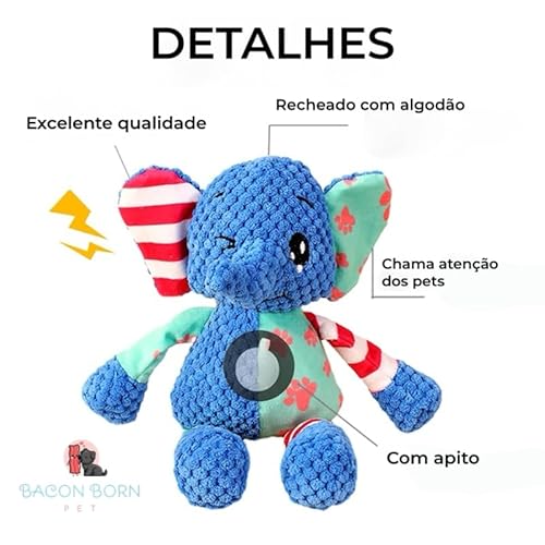 Pelúcia Brinquedos Interativos Cães Mordedor Pet Cachorros Com Som de Plástico (Raposa Retalhos)