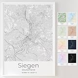 Mapdify Siegen personalisiertes Stadtposter, dein 