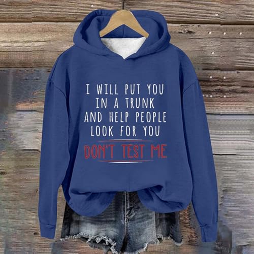 Sweat à capuche imprimé lettre graphique pour femmes look oversize pull