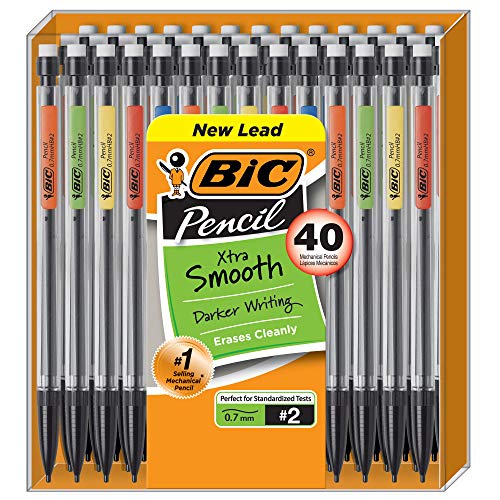 BIC #2 ołówki mechaniczne Xtra Life (40 sztuk) - wielokolorowe