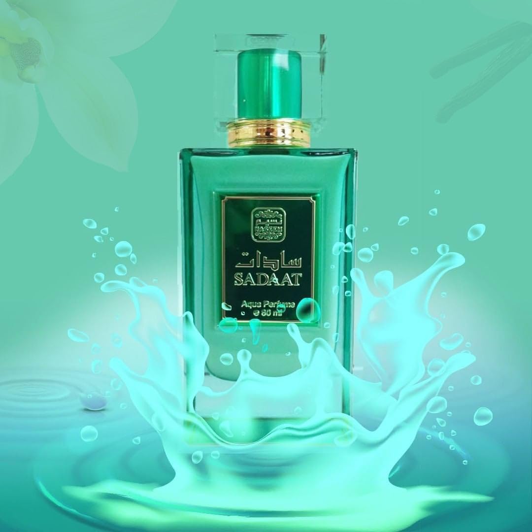 Naseem Sadaat Aqua Perfume 80ml - A Fresh and Elegant Eau De Parfum for Men & Women - Features a Subtle Tone with Long-Lasting Fragrance Perfect for Daily Wear & Special Occasions - Image 4