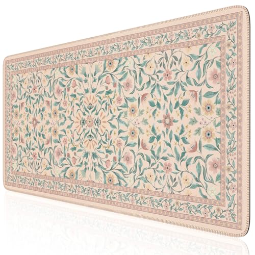 iLeadon Desk Mat for Keyboard and Mouse, Cute Pink Mouse Pads for Computer