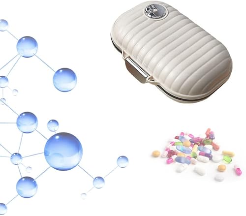 Pastillero diario portátil, mini pastillero pequeño organizador de pastillas de viaje para bolso, mini farmacia portátil para viajes diarios