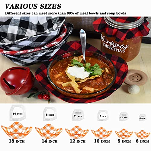 Bowl Cozy Pattern Template Cutting Ruler Set With Rotary Cutter And User Manual,Acrylic Stencils For Diy Arts Crafts Quilting Supplies,Quilting Rulers And Templates For Sewing（3 Sets Of 6 Sizes） #TOP2