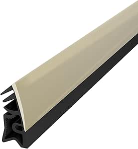 DQ-PP Slangafdichting – wit – 5 meter – TPE-rubber – STD-03 – slangdiameter: 8 mm – groefbreedte: 3 mm – afdichting voor kamerdeur, rubberen afdichting, kozijnafdichting, afdichtprofiel