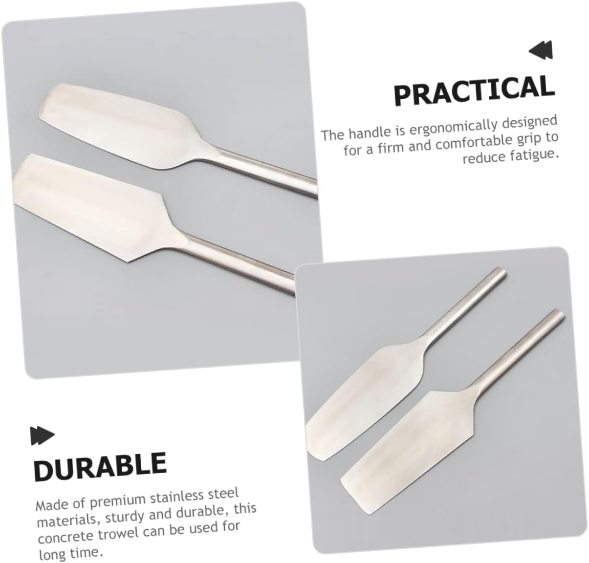 Multi-use Masonry Trowel Set Includes Cement Trowel and for Efficient Concrete and Tile Work