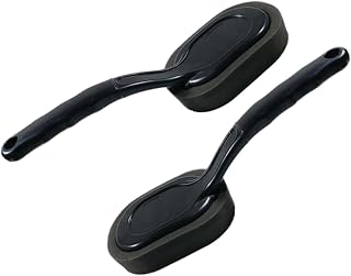 Wakauto 2 Peças Ferramenta De Limpeza De Pneus Escova De Limpeza De Aro Escovas De Detalhamento De Carro Kit De Limpeza De Carro Escova De Carpete De Carro Escova De Limpeza De Pneus De