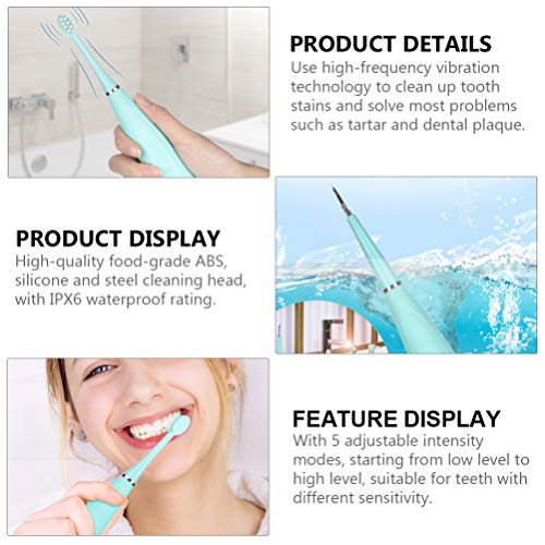 TOYANDONA 1 conjunto de escova de dentes elétrica à prova d'água, escova de dentes recarregável, re