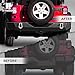 RYNOSKIN Rear Bumper Fit 2007-2018 Jeep Wrangler JK Rock Crawler Off Road Back Bumper Guard with D-Ring & 2