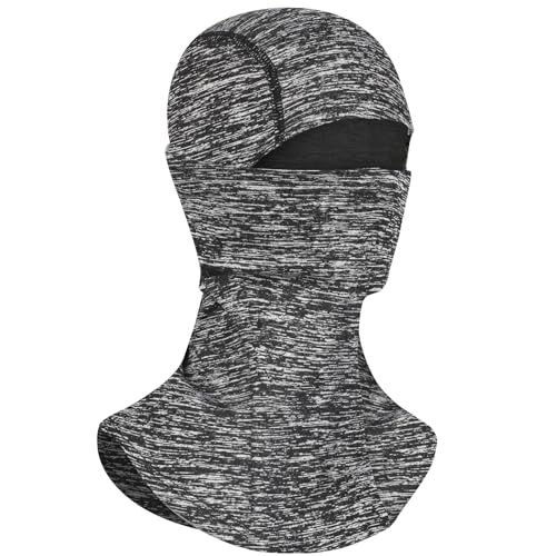 Grey Ski Mask for Men Women Balaclava Face Mask Men Balaclava Ski Masks Beanie Full Face Mask Neck Gaiter Face Mask Winter Ski Gear Hat Fleece Balaclava Hood Neck Warmer Gator Face Cover Covering