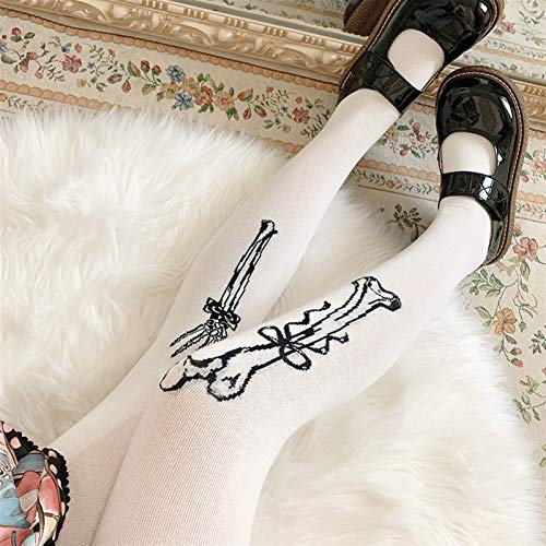 Calcetines de calaveras altas mujer para abrigar las piernas con estilo 5