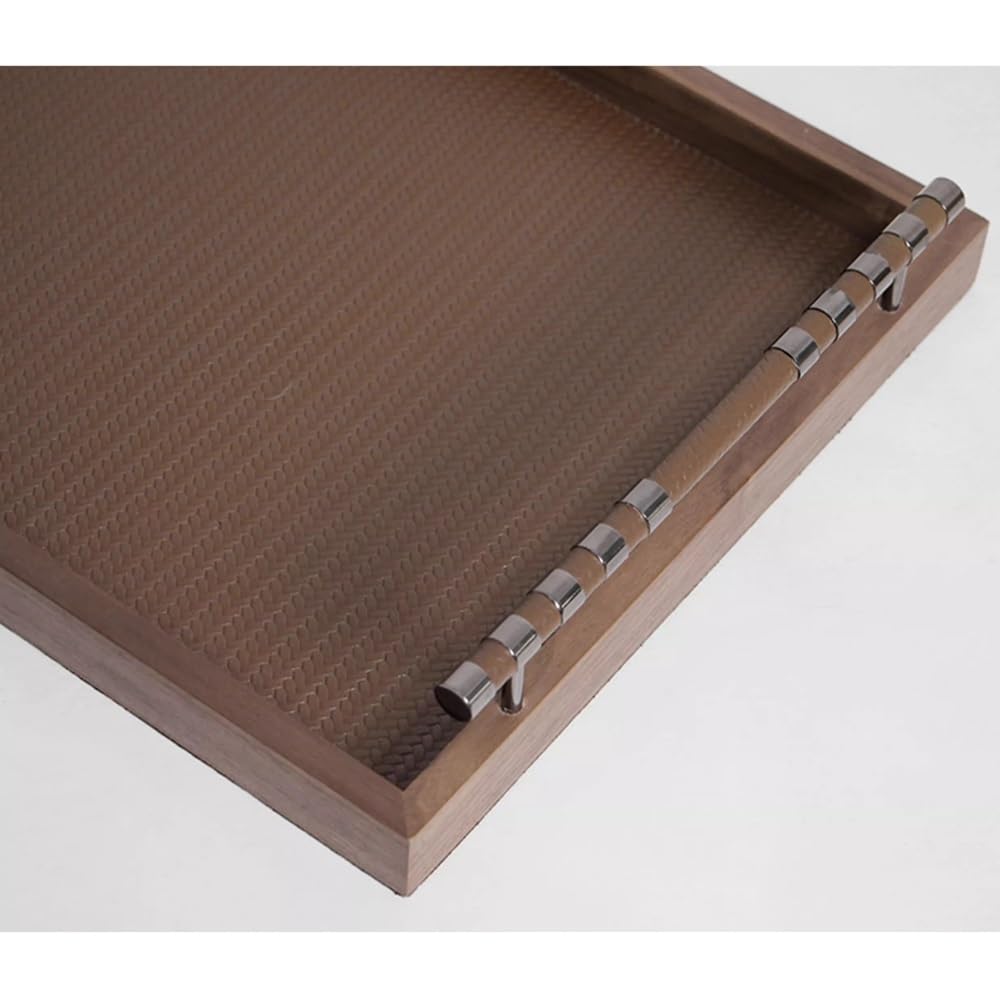 Lar - Bandeja para servir con asas, perfecta para desayunar en la cama, cena, decoración de mesa de café, ideal para sala de estar, dormitorio, entrada y cocina