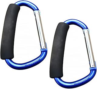 ifundom 2 Piezas Mosquetón Acero Escalada Manos Llave Poseedor Clip De Carreta Mosquetones De Servicio Pesado Percha para Gancho Colgante Azul Accesorio Hamaca Aluminio Color Aleatorio