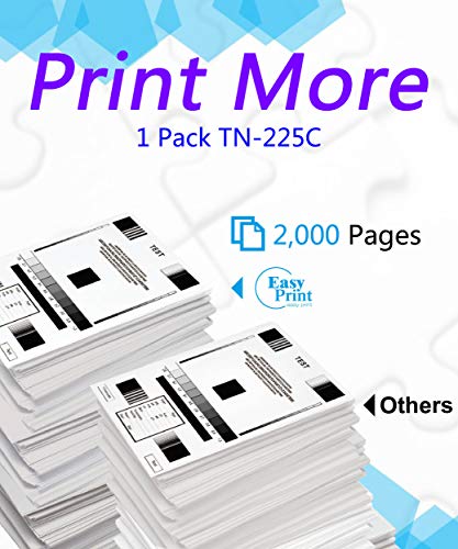 Cartucho de toner compatível com Cyan TN-225 TN225C TN225 TN-225C usado para Brother HL-3140CW HL-31