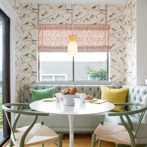 Lámpara colgante de cristal y madera de diseño sofisticado E14 7
