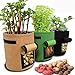 Produktbild AILUOR Kartoffel pflanzbeutel, 3 Stück Pflanztasche, Pflanze Wachsende Tasche, 7 Gallons Grow Bag Garten Übertopf Vliesstoff Pflanzsack mit Griffe für Kartoffeln, Tomaten und Erdbeeren (3 Stück)
