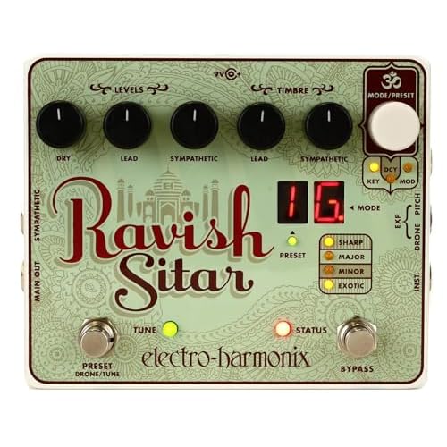 Electro Harmonix 665182-Effekt Elektrische Gitarre mit Synthesizer Filter Ravish Sitar