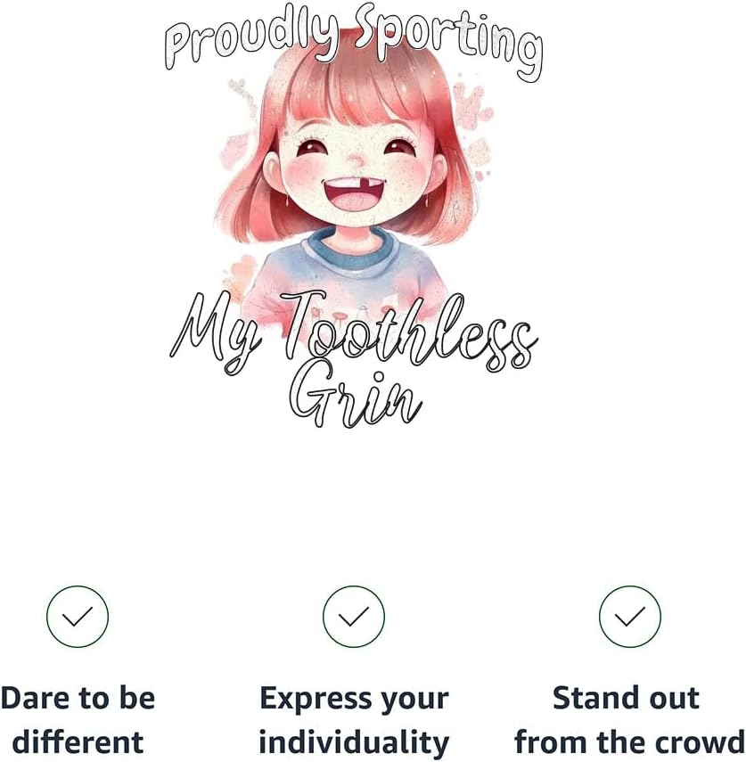 Proudly Sporting My Toothless Grin Kids' Classic Fit T-Shirt - Art T-Shirt - Print Classic Fit Tee