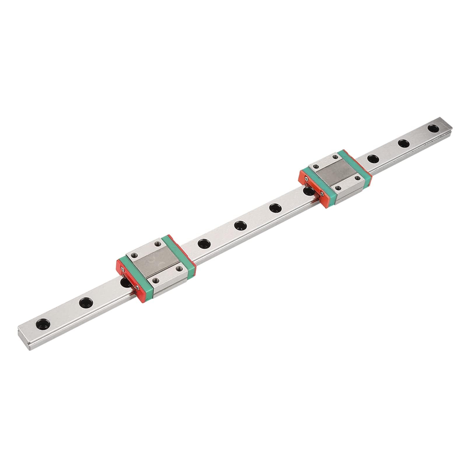 Riel De Guía Lineal En Miniatura MGN12 300mm 12mm Ancho 2 Bloques Deslizantes MGN12B Contacto 4 Puntos
