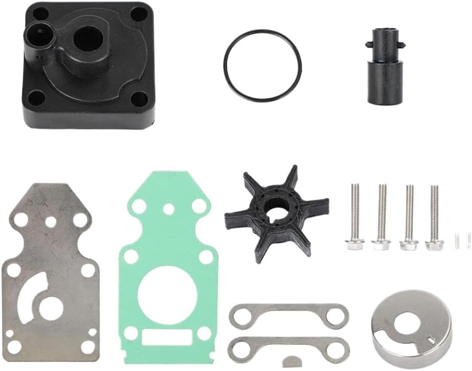 Water Pump Repair Kit 63V-W0078-00-00 63V-W0078-00 63V-44323-00 63V-44352-00 Compatible with Outboard 2 Stroke 9.9HP 15HP