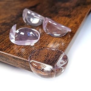 4 pack , Soft and Transparent Corner Guard with Strong 3M Adhesive, Baby Proofing Corner Protectors, Furniture Sharp…