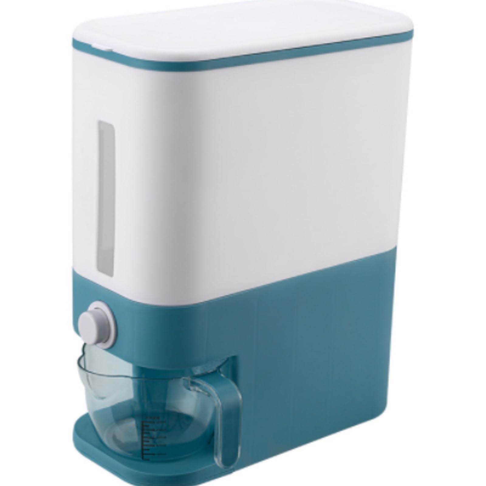 CVdrtyED Dry Food Cereal Dispenser Airtight Rice Bucket Storage Container Dispenser Dry Food Containers For Soybean Pantry Rice Container(Blue)