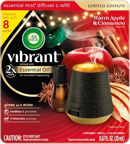 Air Wick Essential Mist Diffuser Starter Kit, Warm Apple & Cinnamon, 2ct - image 2