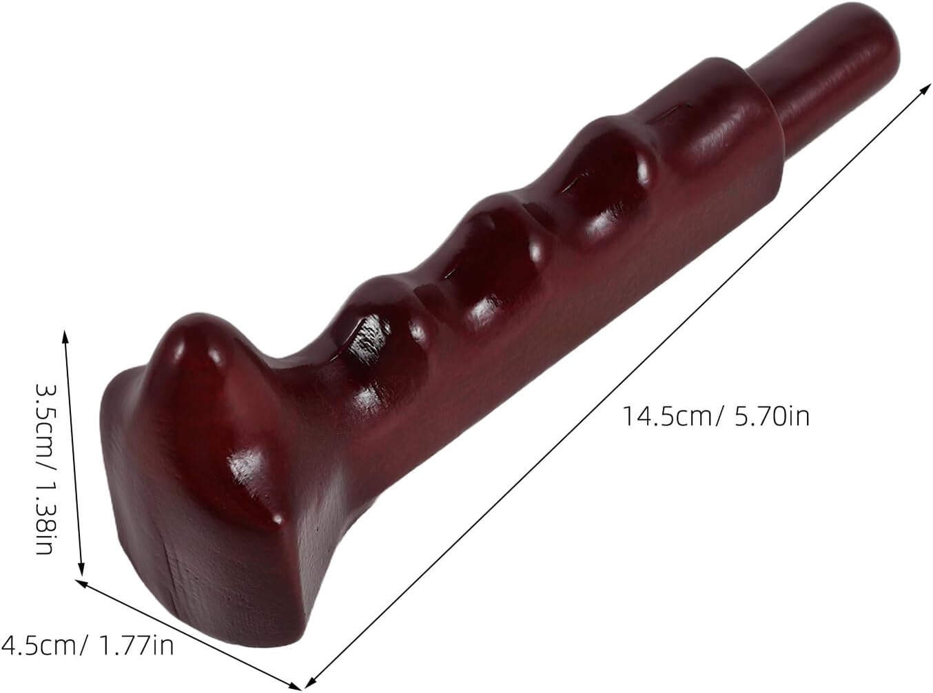 Manual Wooden Neck and Back Trigger Point Massager Stick with Gua Sha Tool for Muscle Relief and Lymphatic Massage, Portable Acupressure for Full Body Relaxation