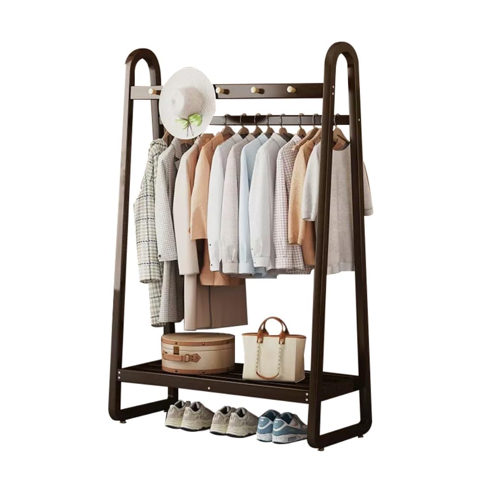 Portant à vêtements sur pied avec étagère vestiaire entrée chambre