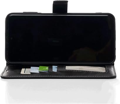 Siyah iPhone 14 Pro Max Hakiki Deri Cüzdan Kılıf Kapaklı, Mıknatıslı, Kartlık Bölmeli, Manyetik Kapama, Stand Özellikli, Şık ve Koruyucu