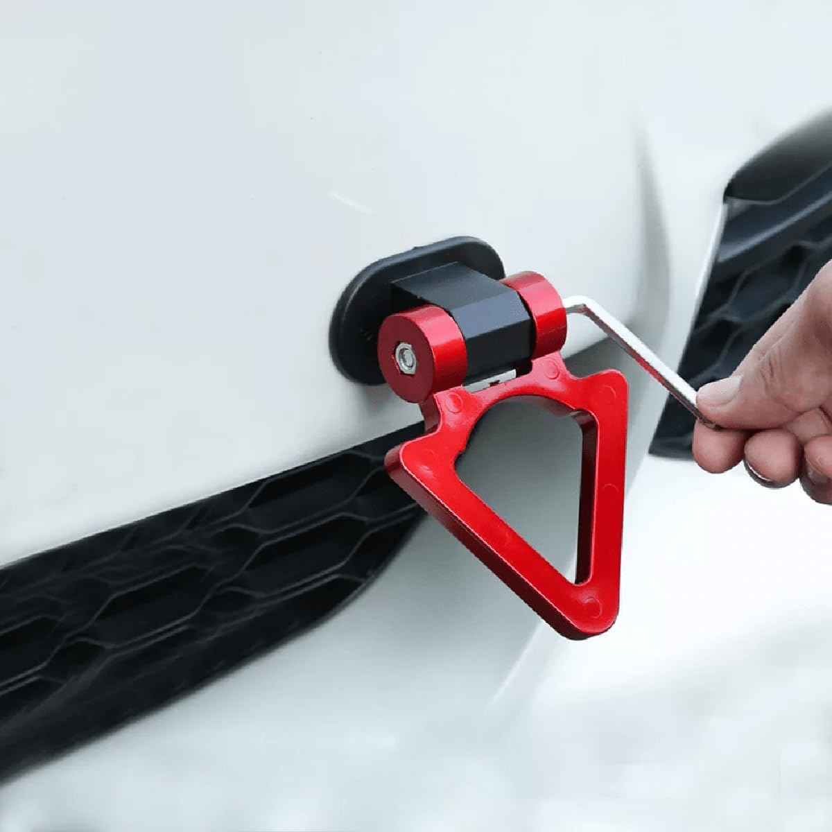 Car Tow Hooks,Compatible with BYD Han (EV)/Han (DM),Car Accessories,Red