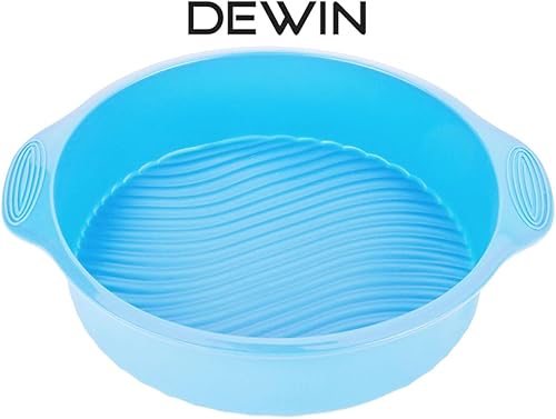 Miniatura 2 de DEWIN Moldes redondos de silicona de 9 pulgadas, juego de moldes de silicona antiadherentes para hornear, moldes de silicona de grado alimenticio,