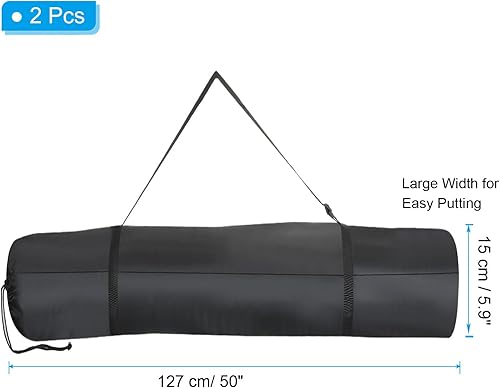 Miniatura 2 de PATIKIL Bolsa para trípode de 51 pulgadas, paquete de 2 bolsas de nailon plegable para trípode con correa para el hombro para viajes al aire libre,