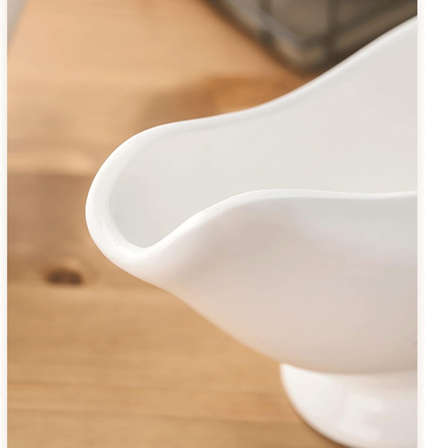 90ml or 160ml or 270ml Ceramic Sauce Boat, Long Spout Gravy Boat, Can be Used in Family Hotel, Restaurant Milk Jug (Size: Small) (S)