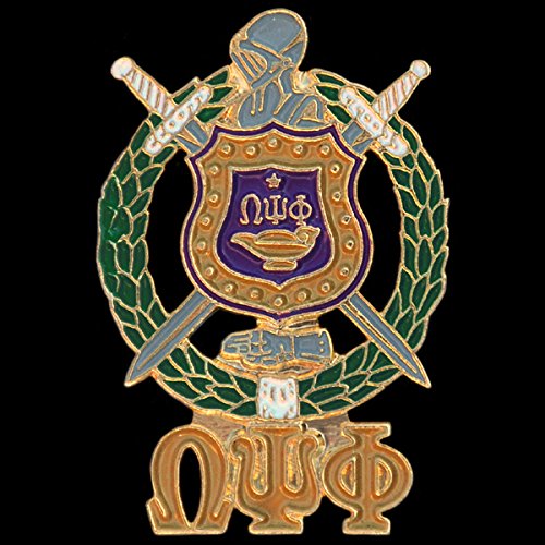 Omega Psi Phi 1'' Shield Cuff Links W/Crest