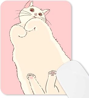 Sxckang Anime Kawaii Mouse Pad, Mini Cute Small Mouse Mat with Design, Non-Slip Rubber Base Mousepad , Waterproof Girl Kids Office Mouse Pad for Wireless Mouse, 6 x 8 in, Cat-Pink