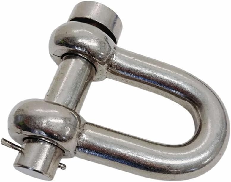 Forged 5/8" Marine Round Pin Chain Shackle 4,000 Lb WLL Stainless Steel
