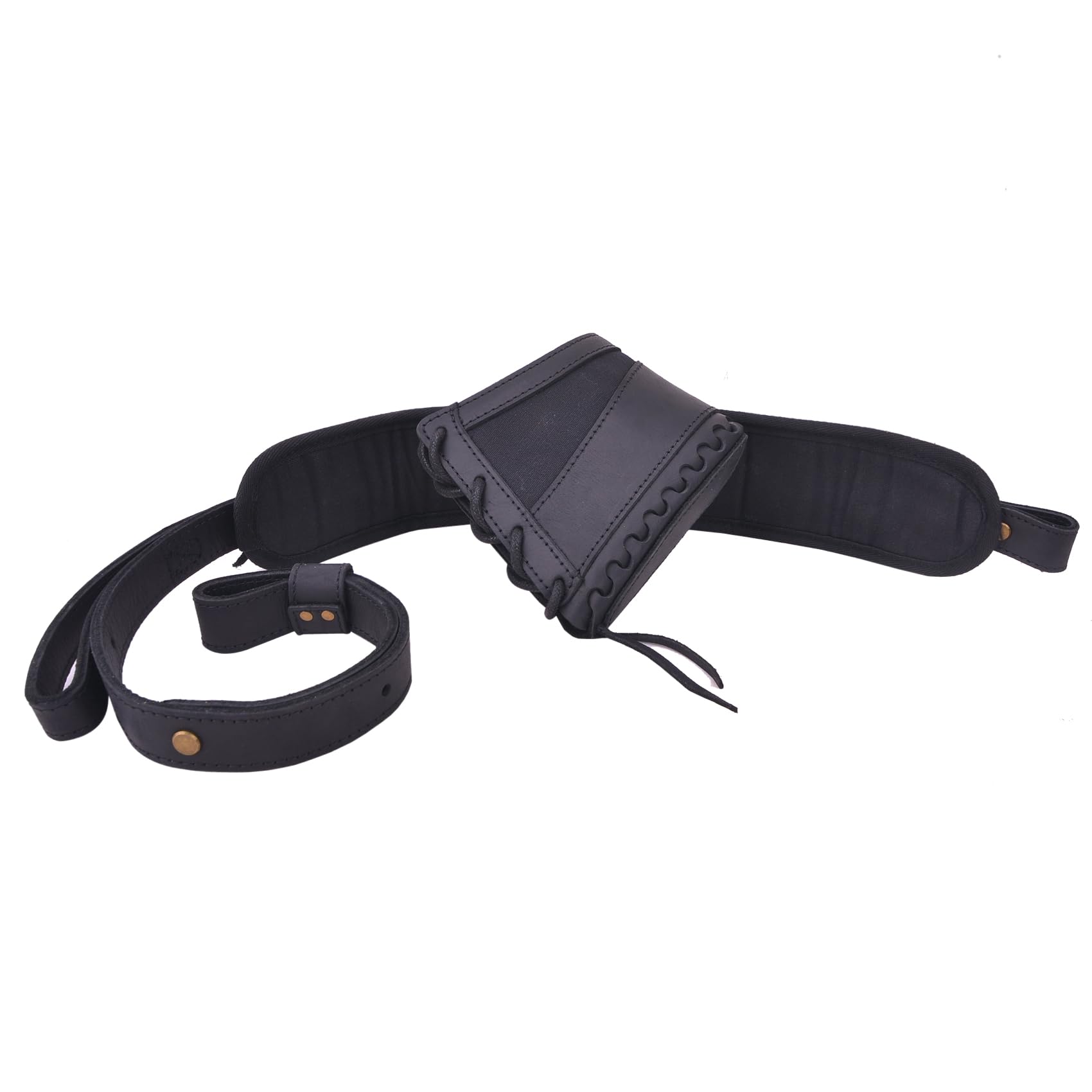 Handgefertigtes Leder Schrotflinte Recoil Pad mit Sling Shotshell Halter für 12GA 16GA 20GA