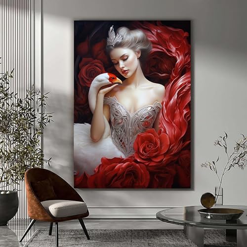 Arte mural de personajes GFDJKHT de 70x100cm sin marco para decoración de salón 4
