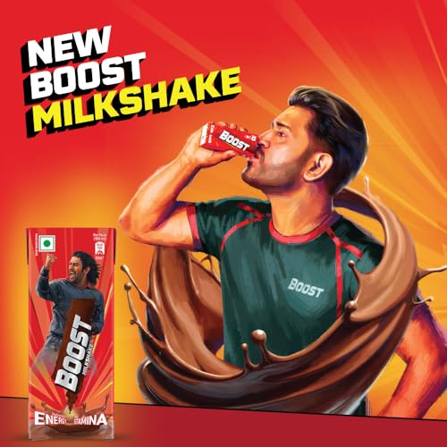 Image of Boost Milkshake | NUTRIENTS* FOR ENERGY - STAMINA | 180 ml